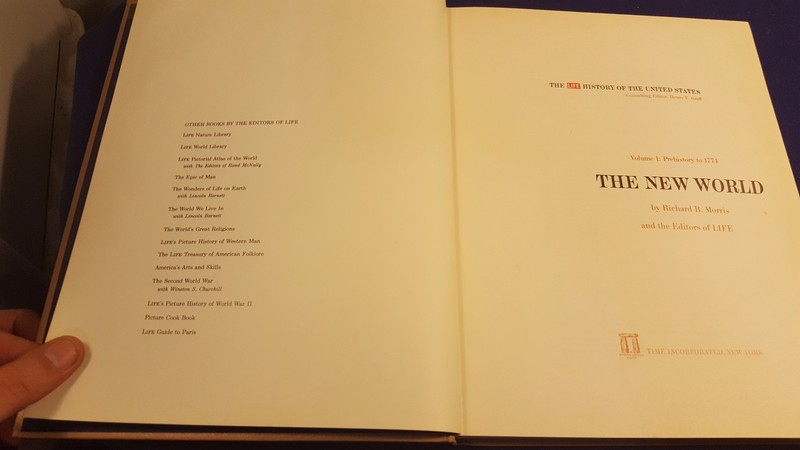 1963 THE NEW WORLD Vol. 1 Hardcover Book Time Life by RICHARD MORRIS gallery