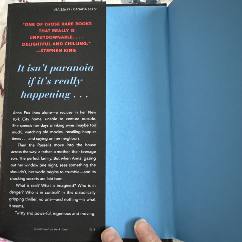 The Woman In The Window By A.J. Finn Book Hardcover Very Good++ gallery