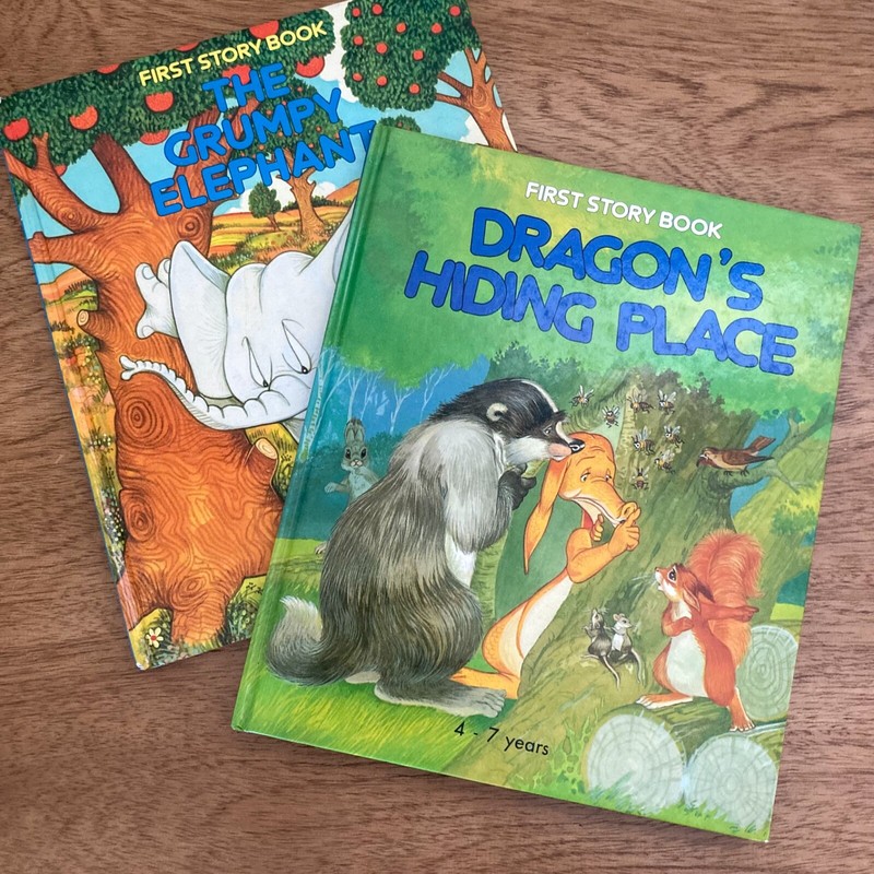 Dragons Hiding Place/The Grumpy Elephant, First Story Book, Lucy Kincaid