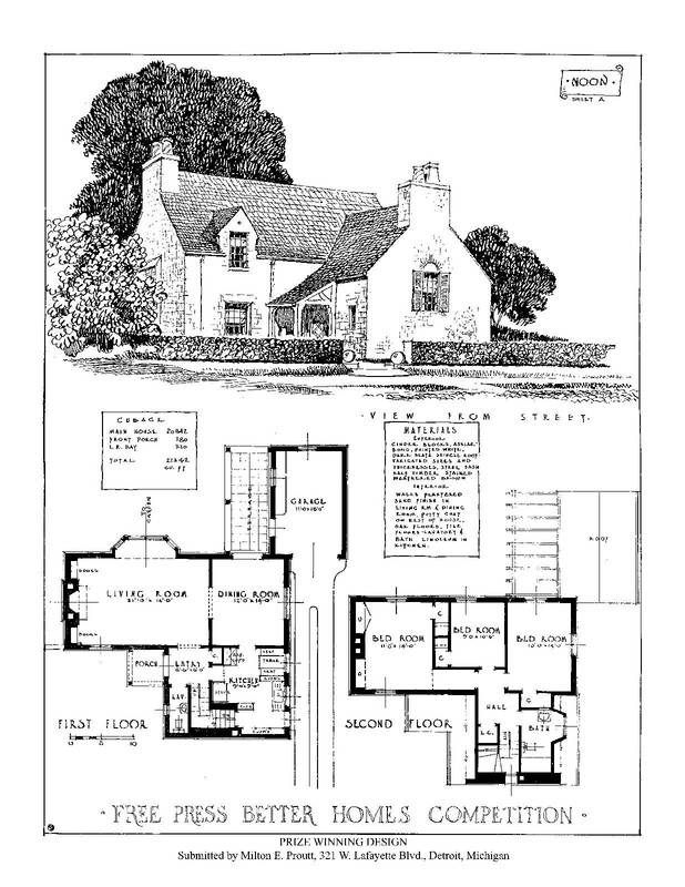 House Design Competitions - Book 11 Drawings - Detroit Free Press -1928 gallery