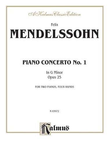 Piano Concerto No. 1 in G Minor, Op. 25 by Felix Mendelssohn: Used
