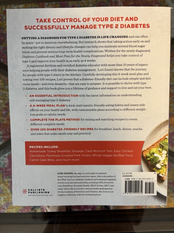 Diabetic Cookbook and Meal Plan for the Newly Diagnosed: New gallery
