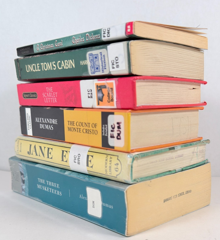Classic Novels, Mid 19th Century Bundle of 6 Assortment paperbacks / Hardcovers gallery