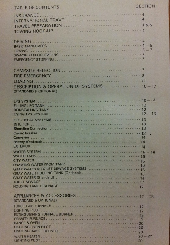 SHASTA VINTAGE TRAVEL TRAILER OWNERS MANUAL NEW (COPY) gallery
