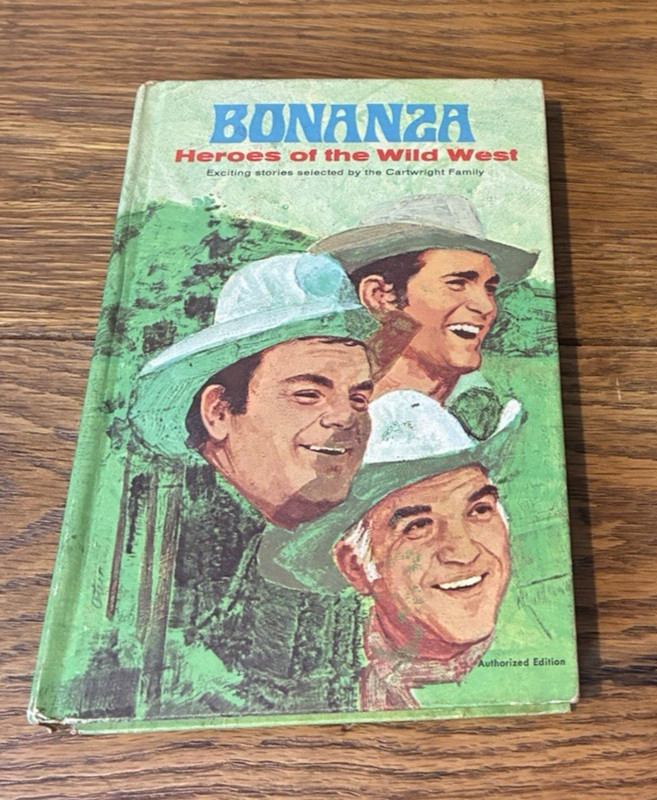 Bonanza Heroes of the Wild West – 1970 VTG Whitman Authorized TV Adventure Book