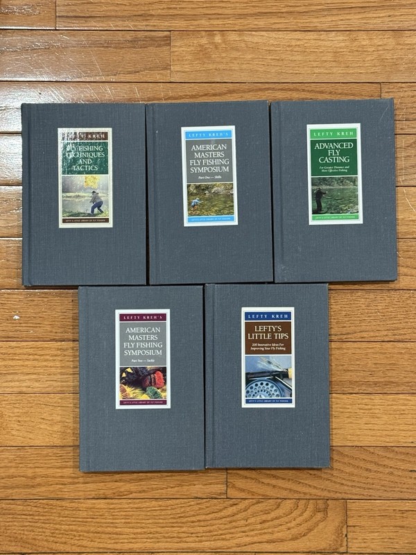 LEFTY’S LITTLE LIBRARY OF FLY FISHING – 5 DIFFERENT VOLUMES—VERY GOOD