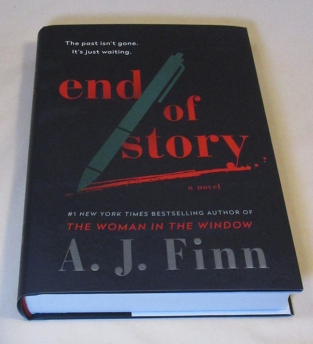 SIGNED End of Story by A.J. Finn FIRST EDITION WITH PAW STAMP New gallery