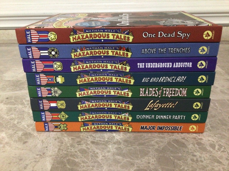 Lot Of 8 Hazardous Tales Hardcover Nathan Hale Amulet Books