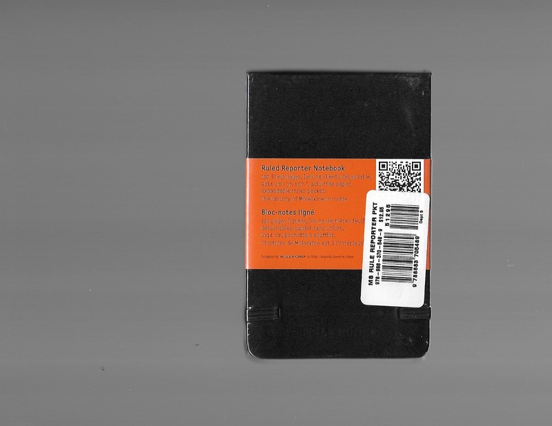 Moleskine Ruled Reporter Notebook - 191 Lined Pages - 3 1/2" x 5 1/2" - New gallery