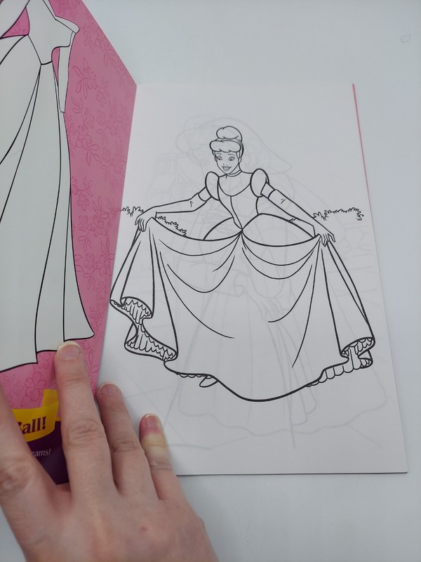 2007 Golden Disney Princess Party Reusable Sticker Write On/Off Coloring Book gallery