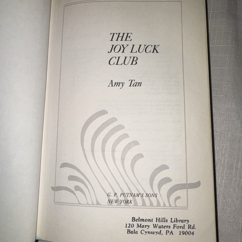 Joy Luck Club by Amy Tan (1989, Hardcover) gallery