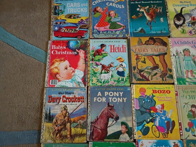 Lot of 33 Little Golden Books Vintage 1940's To 1980's Fair Condition gallery