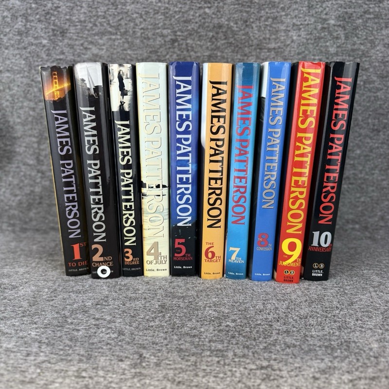 ✅Women’s Murder Club Series, Volumes 1-10 Hardcover Book Lot By James Patterson