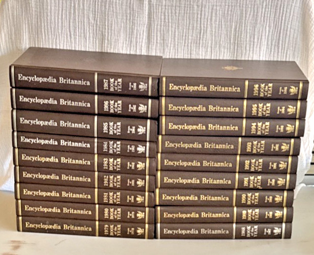 Britannica Encyclopedia Book of the Year Pick – Choose your Book 1979-1996