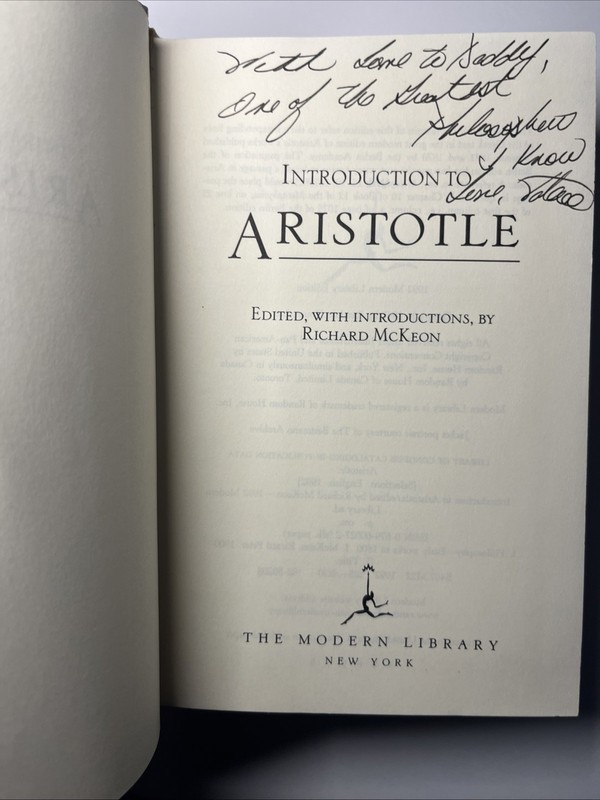 INTRODUCTION TO ARISTOTLE (MODERN LIBRARY) By Richard Mckeon - Hardcover gallery