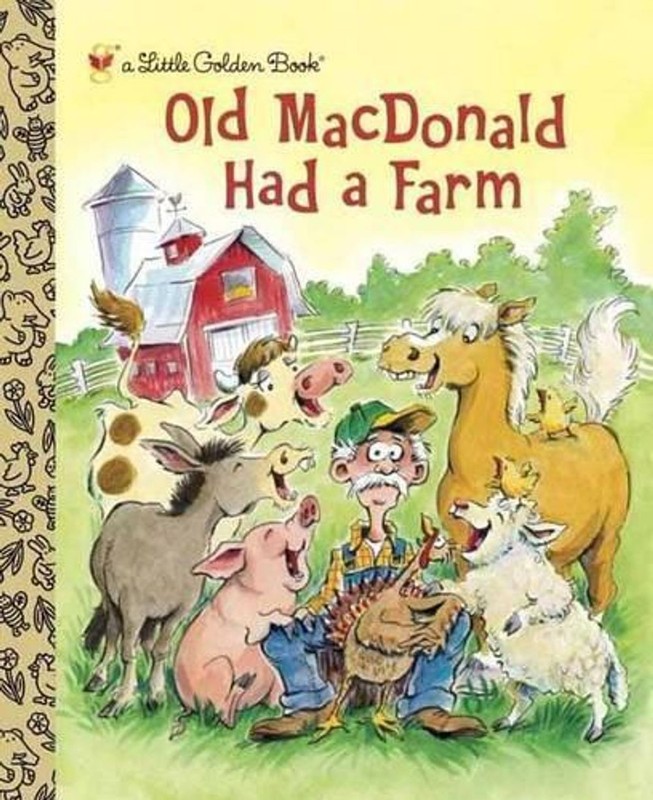 Old MacDonald Had a Farm by Golden Books (English) Hardcover Book