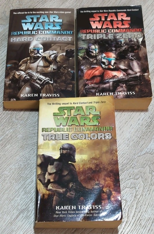 Str Wars: Republic Commando by Karen Traviss Books #1-3. Military Sci-fi