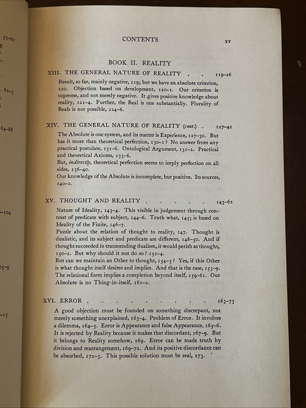 Appearance and Reality by Francis H. Bradley (1968, Hardcover, Revised Edition) gallery