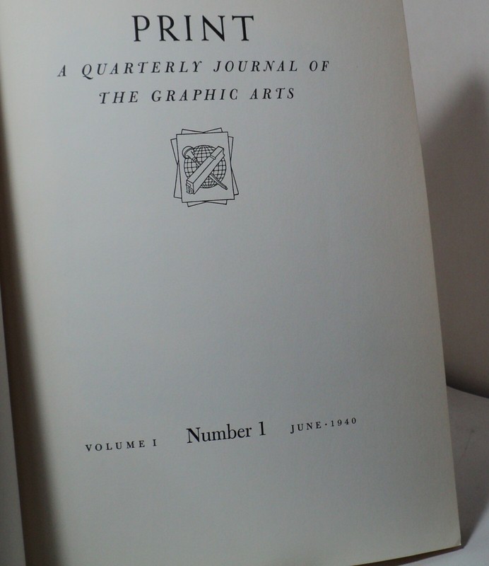 Print - Quarterly Journal of Graphic Arts - June 1940 - First issue gallery