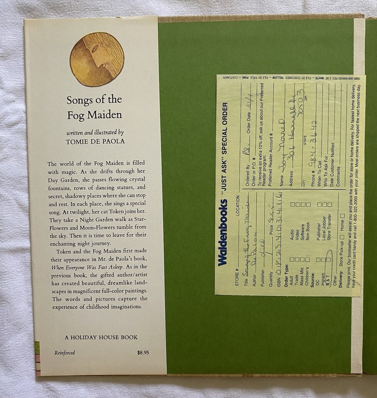 Songs of the Fog Maiden Tomie dePaola 1979 HC Holiday House Vintage gallery