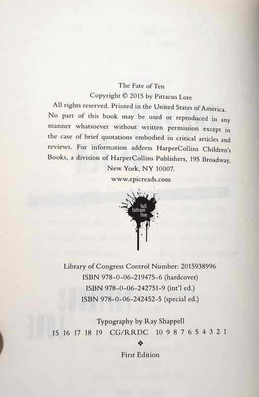 The Fate of Ten Pittacus Lore Signed First Edition HC Book Lorien Legacies 6 gallery