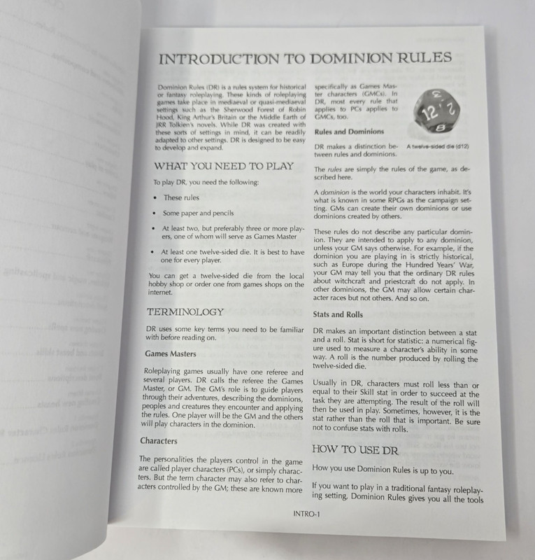 Dominion Rules RPG system Historical Mediaeval Fantasy Easy Generic v3.1.1 gallery