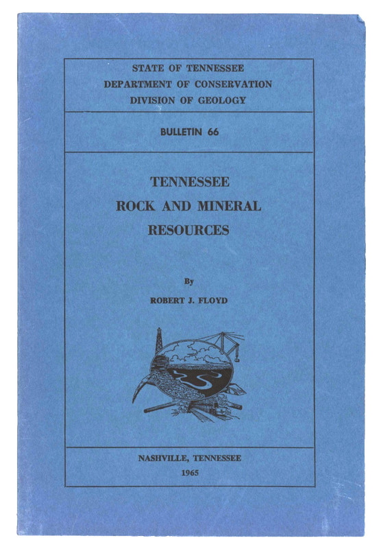 Tennessee Rock and Mineral Resources by Robert J. Floyd