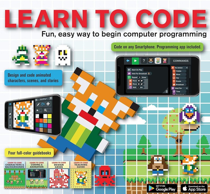 Learn to Code Kit (4 Books and Downloadable App) : Fun, Easy Way to Begin…