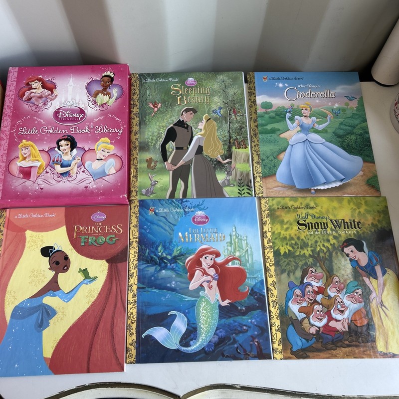 Lot of 10 A Little Golden Vintage Walt Disney Classics And Princess Kids Books gallery