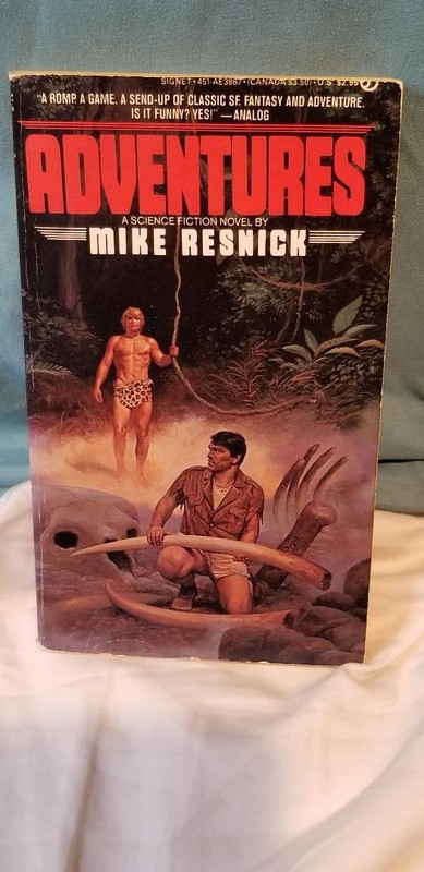 Mike Resnick – ADVENTURES – First Edition PBO (paperback original) 1985