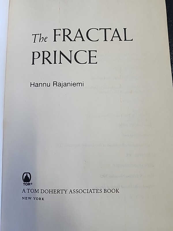 The Fractal Prince - Paperback Advanced Uncorrected Proof, Rajaniemi Hannu gallery