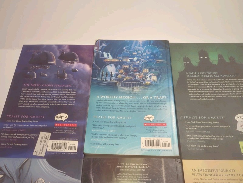 Amulet Book Set Series 1-6 Paperback Book Lot Collection by Kazu Kibuishi gallery