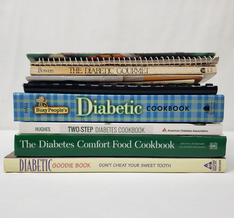Diabetic Cookbooks Lot Of 10 Healthy Cooking With Diabetes Recipes Meals Dessert gallery