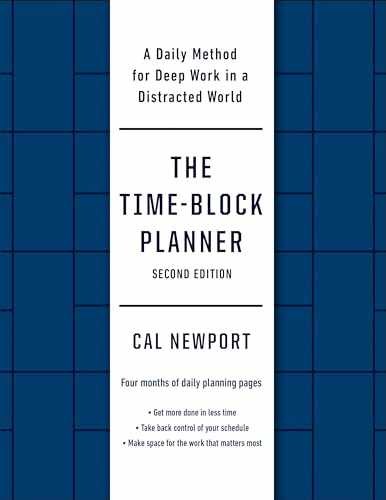 The Time-Block Planner (Second Edition): A – Diary, by Newport Cal – Very Good o