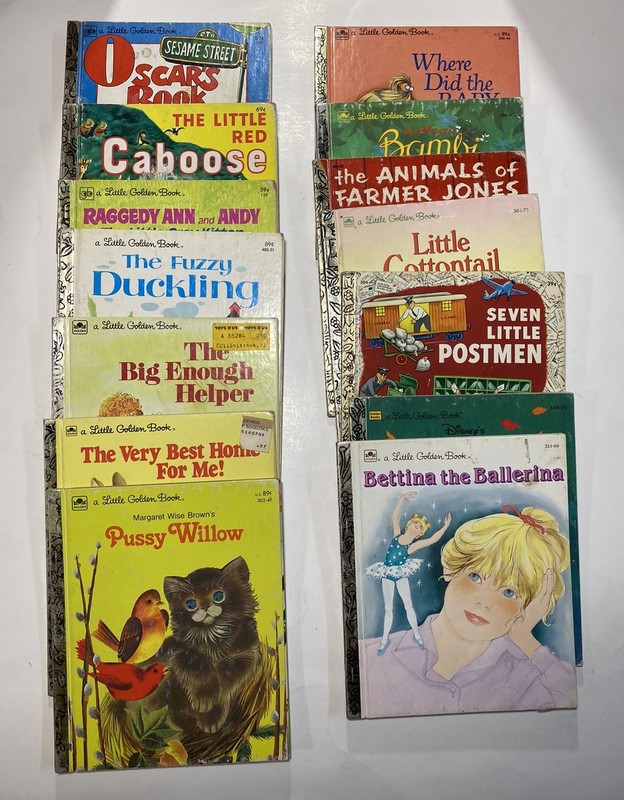 Lot of 14 A Little Golden Vintage Classic Kids Books 70s, 80s, 90s