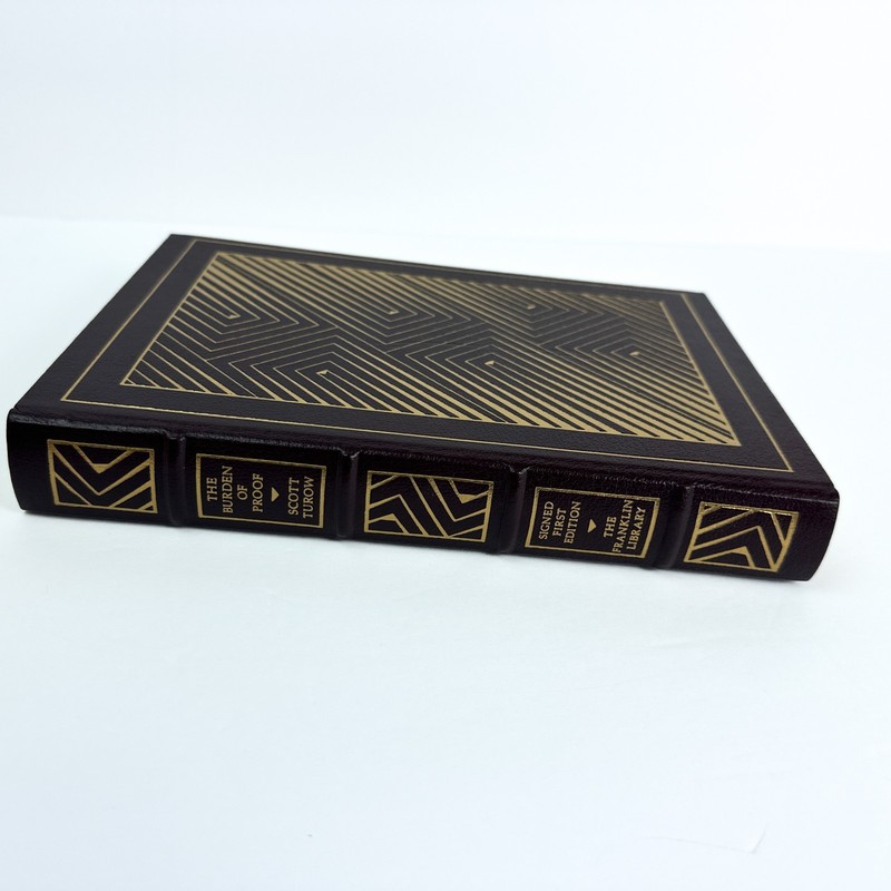 Franklin Library The Burden Of Proof Scott Turow 1990 Signed 1st Edition Leather gallery