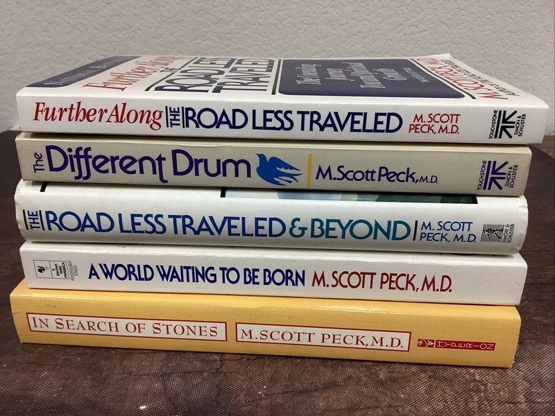 M Scott Peck, 5 Book Lot, Road Less Traveled Spiritual Psychology