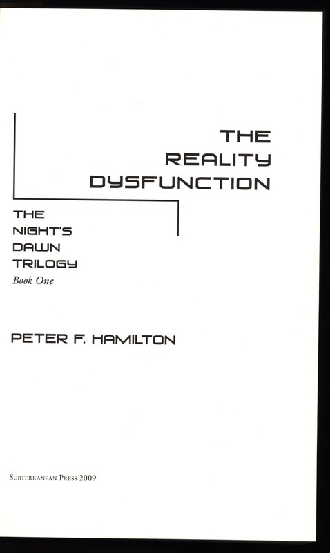 The Reality Dysfunction Neutronium Alchemist Naked God Peter Hamilton Sub Press gallery