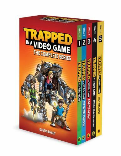 New! Trapped in a Video Game: The Complete Series 1-5 Paperback Dustin Brady