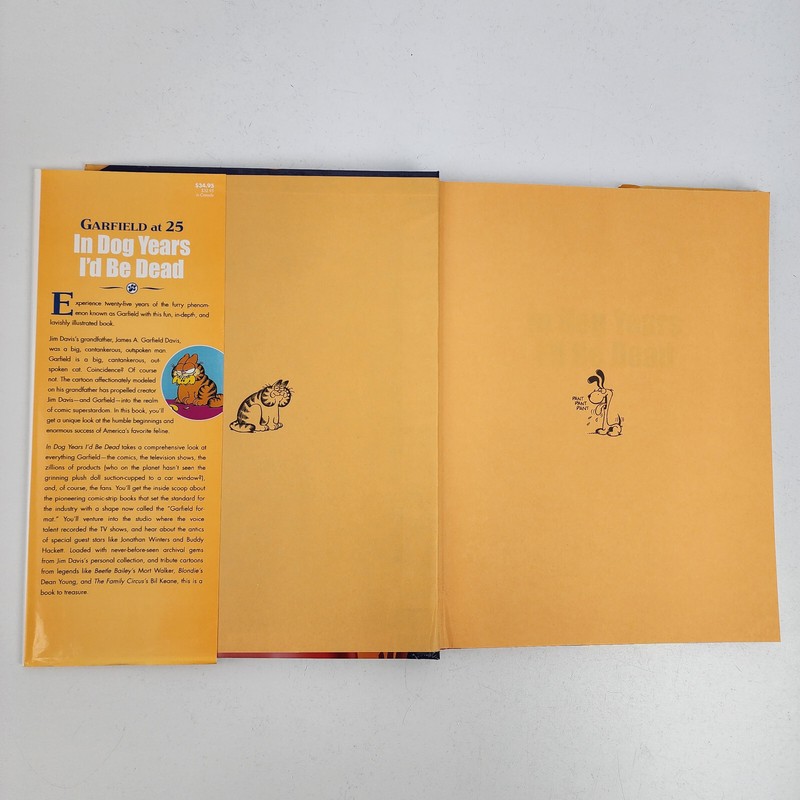 Vtg 2002 1st Ed Garfield at 25 In Dog Years I'd Be Dead Hardcover Book Jim Davis gallery