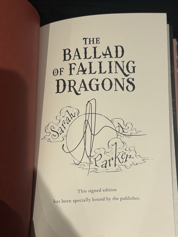 THE BALLAD OF FALLING DRAGONS SIGNED DELUXE EDITION BY SARAH A PARKER w/EXTRAS! gallery