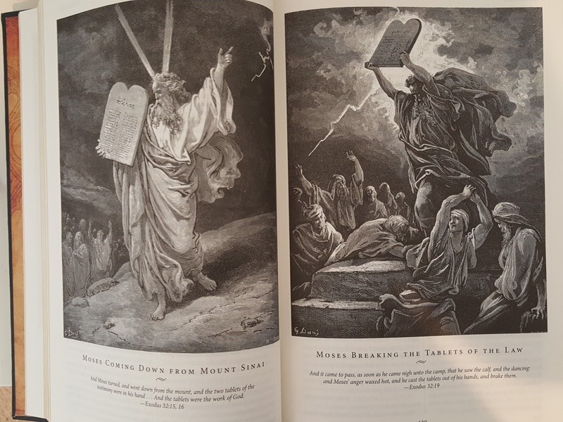 THE HOLY BIBLE King James Version KJV Deluxe Illustrated Gustave Dore NEW SEALED gallery