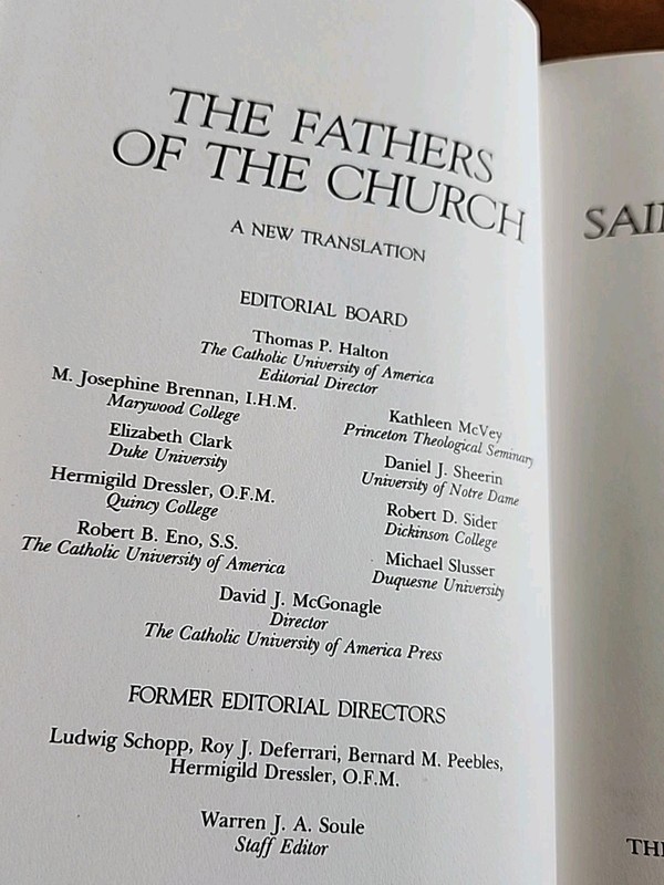 FATHERS OF THE CHURCH : SAINT AUGUSTINE : LETTERS 1-29 CUA PRESS gallery