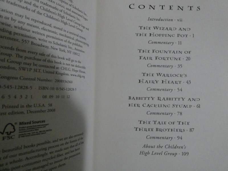 The Tales of Beedle the Bard !st Ed by J. K. Rowling (2008) 111 pages H/c gallery