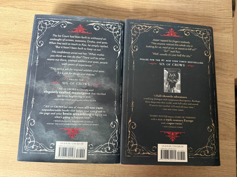 Leigh Bardugo Six of Crows & Crooked Kingdom HC First Editions 2015 2016 Set gallery