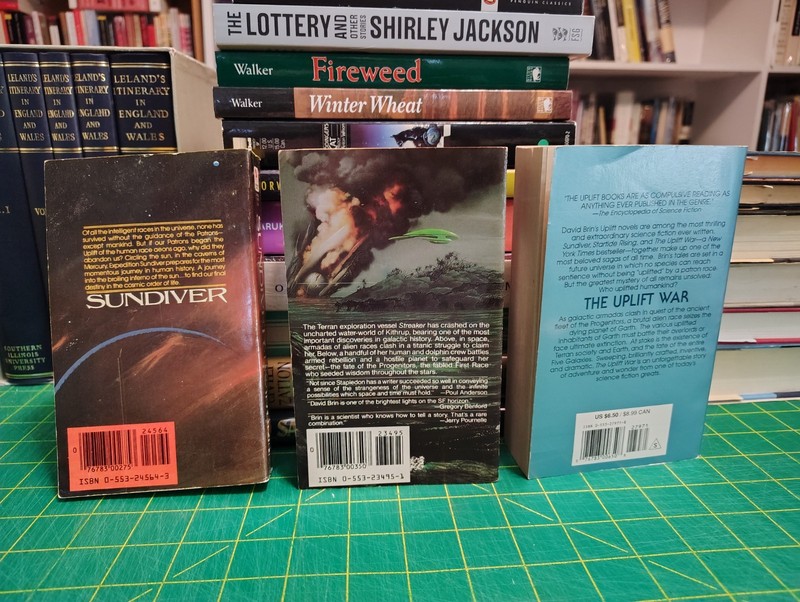 Lot of 3 PBs by David Brin: Sundiver, Startide Rising, The Uplift War VG+ gallery