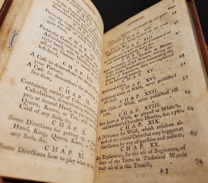 1700's RARE BOOK Mr. Hoyle's Games of Whist, Quadrille, Piquet Chess Back-Gammon gallery