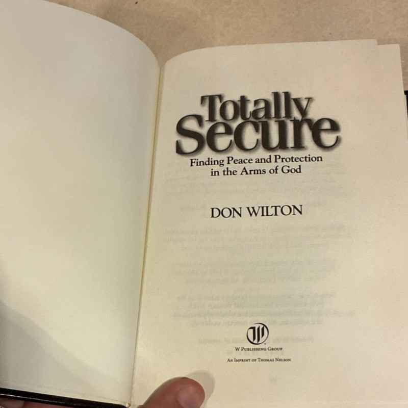 Totally Secure Don Wilton Billy Graham HC Christian Life gallery