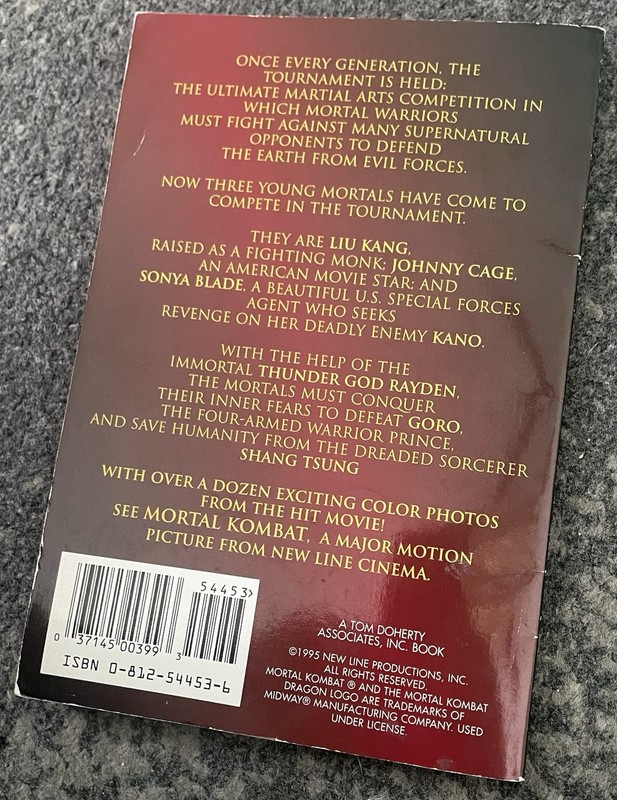 Mortal Kombat A Novel by Martin Delrio Kevin Droney Video Game Adaptation Book gallery