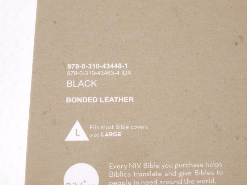 Zondervan NIV Life Application Study Bible Indexed Black Leather 1984 2011 USA gallery